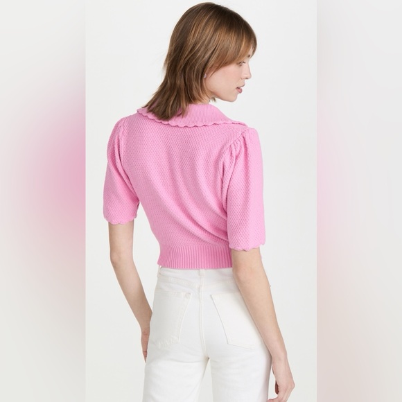 English Factory Scalloped Short Sleeve Sweater - L - Picture 3 of 7